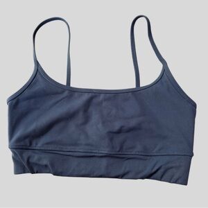 IVL Collection Women’s Sports Bra Navy Size 8 Minimal Strappy Activewear